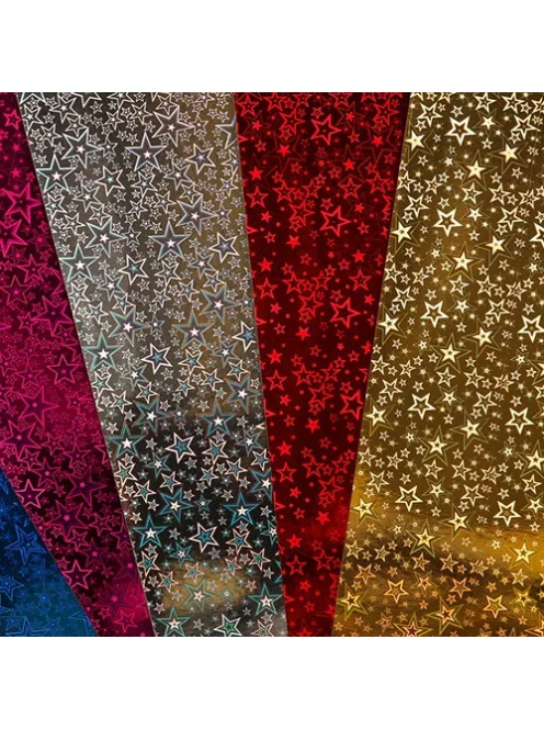 Clairefontaine Kreatív kartonpapír Clairefontaine prizmás metál 25x35 cm 195g vegyes 5 ív/csomag