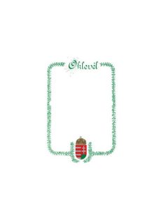 Pd School Oklevél pd A/4 álló címeres zöld