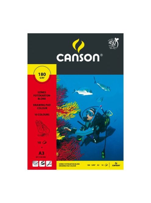 Canson Fotókarton Canson A/3 160g színes 10 ív/csomag