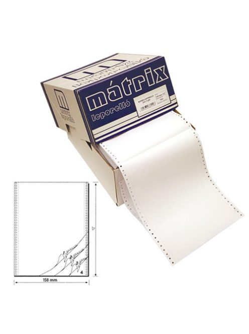 Pátria Leporelló Leporelló MATRIX 158x12 coll 4 példányos 900 garn./doboz