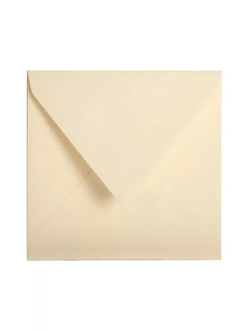 Clairefontaine Boríték Clairefontaine Pollen 14x14 cm enyvezett krém