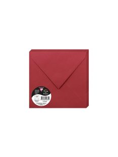   Clairefontaine Boríték Clairefontaine Pollen 16,5x16,5 cm enyvezett intenzív vörös
