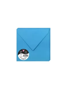   Clairefontaine Boríték Clairefontaine Pollen 16,5x16,5 cm enyvezett türkizkék