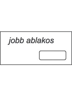   Noname Boríték LA/4 öntapadós 35x90 mm jobb ablakos, jobbról 28 mm, alulról 20 mm bélésnyomott