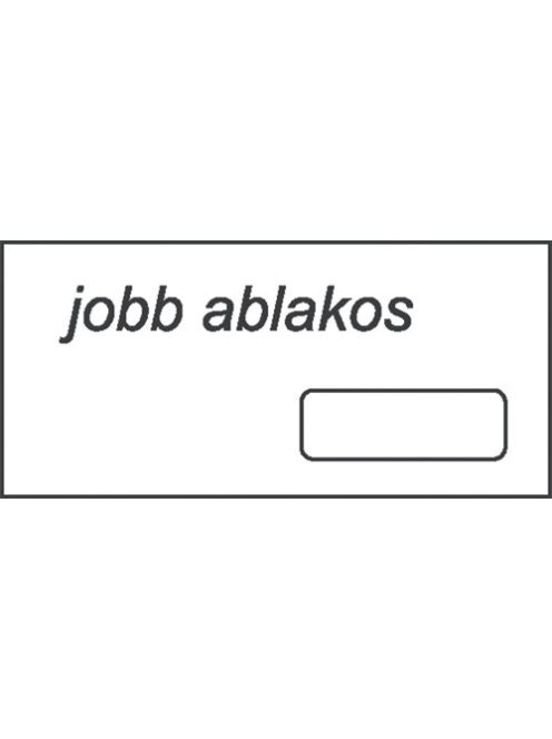 Noname Boríték LA/4 öntapadós 35x90 mm jobb ablakos, jobbról 28 mm, alulról 20 mm bélésnyomott