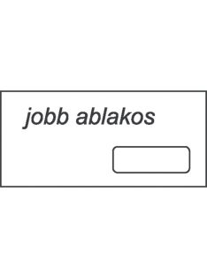   Noname Boríték LA/4 szilikonos 35x90 mm jobb ablakos bélésnyomott