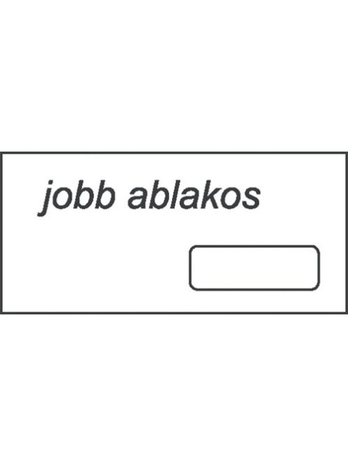 Noname Boríték LA/4 szilikonos 35x90 mm jobb ablakos bélésnyomott