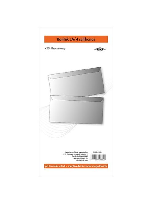 PD Office Boríték pd LA/4 szilikonos 110x220 mm 25 db/csomag