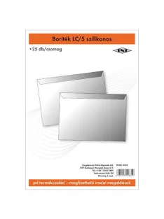   PD Office Boríték pd LC/5 szilikonos 162x229 mm 25 db/csomag