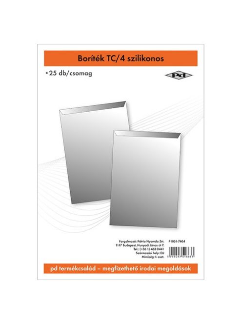 PD Office Boríték pd TC/4 szilikonos 229x324 mm 25 db/csomag