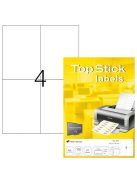 Topstick Etikett címke Topstick 105x148 mm szegély nélküli 100 ív 400 db/doboz