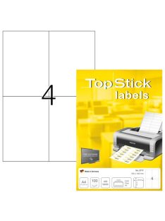   Topstick Etikett címke Topstick 105x148 mm szegély nélküli 100 ív 400 db/doboz