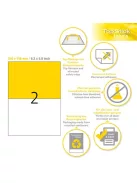 Topstick Etikett címke Topstick 210x148 mm szegély nélküli 100 ív 200 db/doboz