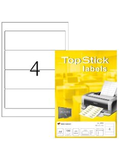   Topstick Etikett címke Topstick 192x61 mm szegéllyel 100 ív 400 db/doboz