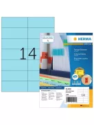 Herma Etikett címke Herma 105x42.3 mm szegély nélküli kék 100 ív 1400 db/doboz