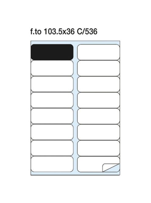 Pátria Egyéb Etikett címke Pátria 103.5x36 mm szegéllyel