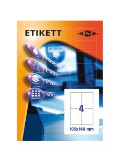   PD Office Etikett címke pd 105x148 mm szegély nélküli 10 ív 40 db/csomag