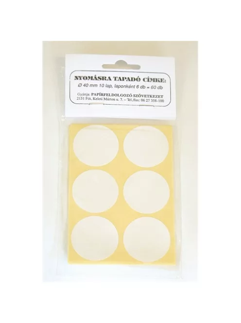 Noname Etikett címke 40 mm kör 60 db/csomag