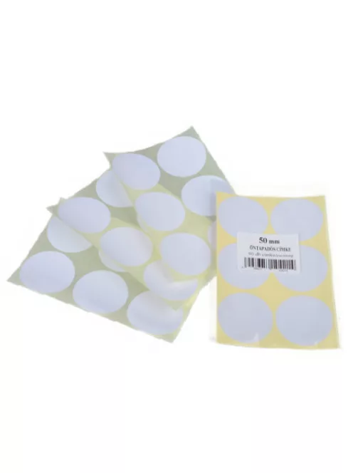 Noname Etikett címke 50 mm kör 60 db/csomag