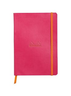   Rhodia Napló Clairefontaine Rhodiarama A/5 80 lapos vonalas puha fedeles, gumis, málna