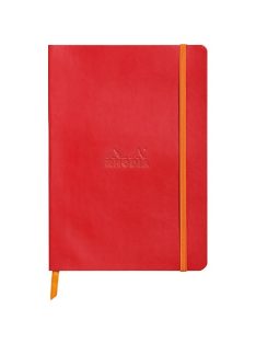   Rhodia Napló Clairefontaine Rhodiarama A/5 80 lapos vonalas puha fedeles, gumis, pipacs