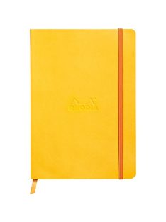   Rhodia Napló Clairefontaine Rhodiarama A/5 80 lapos vonalas puha fedeles, gumis, nárciszsárga