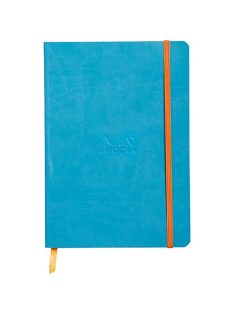   Rhodia Napló Clairefontaine Rhodiarama A/5 80 lapos ponthálós puha fedeles, gumis, türkiz