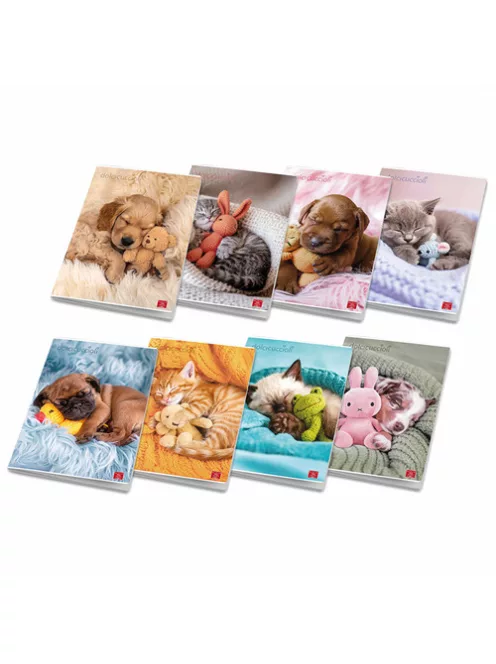 Pigna Füzet Pigna Dolci Cuccioli A/4 tűzött 42 lapos vonalas