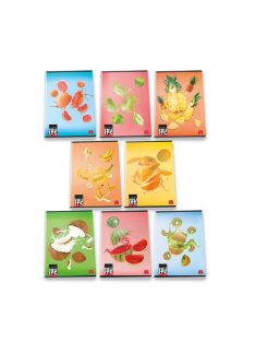 Pigna Füzet Pigna Fruits A/5 tűzött 42 lapos kockás