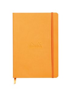   Rhodia Napló Clairefontaine Rhodiarama A/5 80 lapos vonalas puha fedeles, gumis, narancssárga