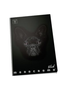 Pigna Notesz Pigna Moncromo Black Dog A/5, vonalas