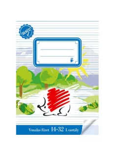   Ico Füzet Ico Süni kisalakú bekötött sulikész vonalas 14-32 1.osztályos