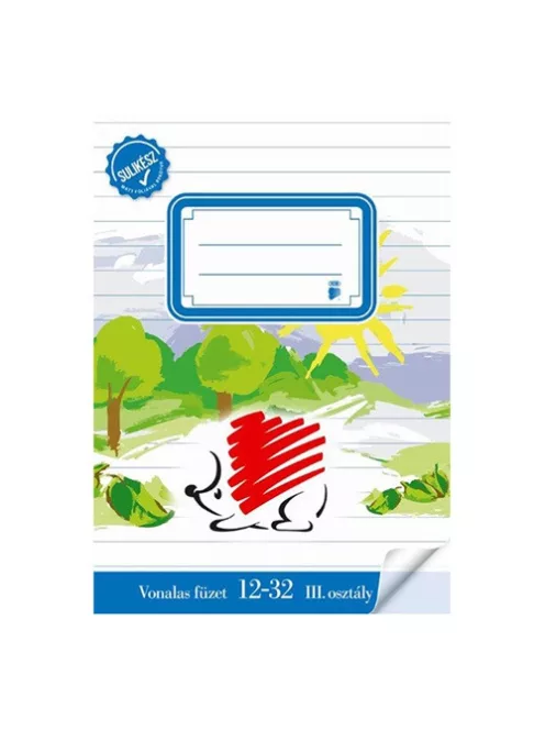 Ico Füzet Ico Süni kisalakú bekötött sulikész vonalas 12-32 3.osztályos