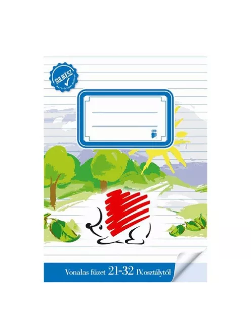 Ico Füzet Ico Süni kisalakú bekötött sulikész vonalas 21-32 4.osztályos