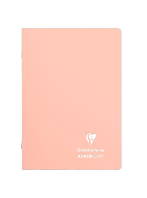 Clairefontaine Füzet Clairefontaine Koverbook Blush A/5 48 lapos PP borítású vonalas korall