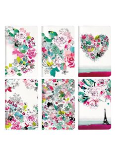   Clairefontaine Füzet Clairefontaine Blooming 7,5x12 cm, 24 lapos, sima, puha fedeles