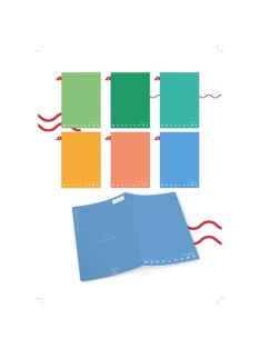   Pigna Füzet Pigna Monocromo Green A/4 tűzött 42 lapos kockás