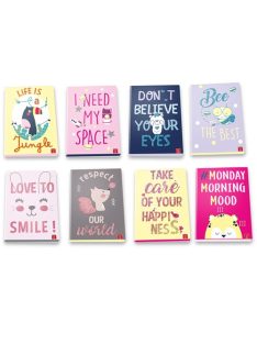   Pigna Füzet Pigna Sweet Message A/4 tűzött 38 lapos kockás