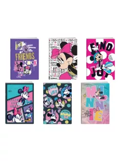   PLAY Füzet  Play Minnie Mouse csillogós A/5 tűzött 50 lapos kockás