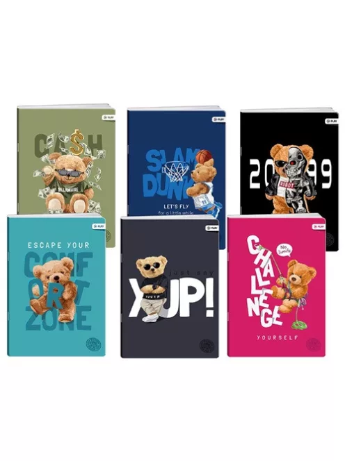 PLAY Füzet Play Teddy bears A/4 tűzött 40 lapos kockás