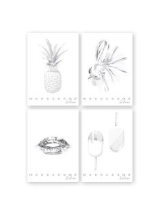   Pigna Füzet Pigna Monocromo Silver A/4 tűzött 38 lapos vonalas