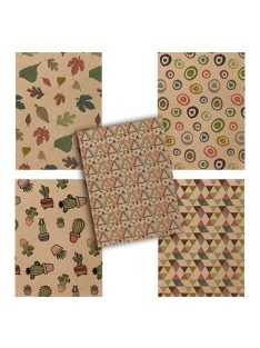   Pd School Füzet pd nagyalakú 40 lapos kockás ECO Nature vegyes