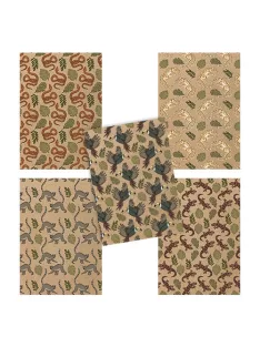   PD School Füzet pd kisalakú 40 lapos vonalas ECO Jungle vegyes