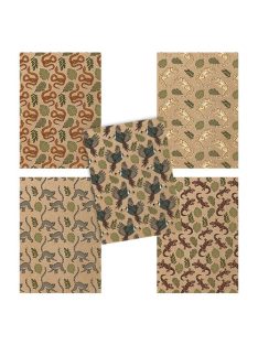   PD School Füzet pd kisalakú 40 lapos kockás ECO Jungle vegyes