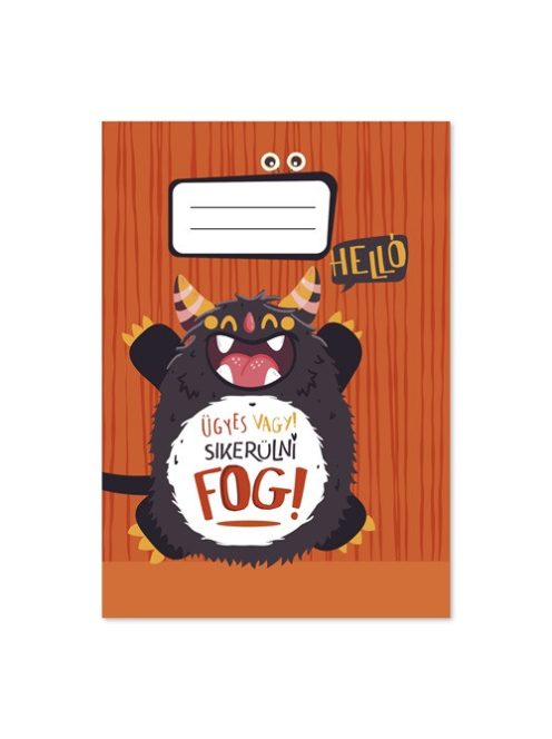 Pd School Füzet pd kisalakú 20-32 sima Monsters New