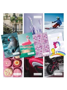 PD School Füzet pd kisalakú 32 lapos 27-32 kockás Colores