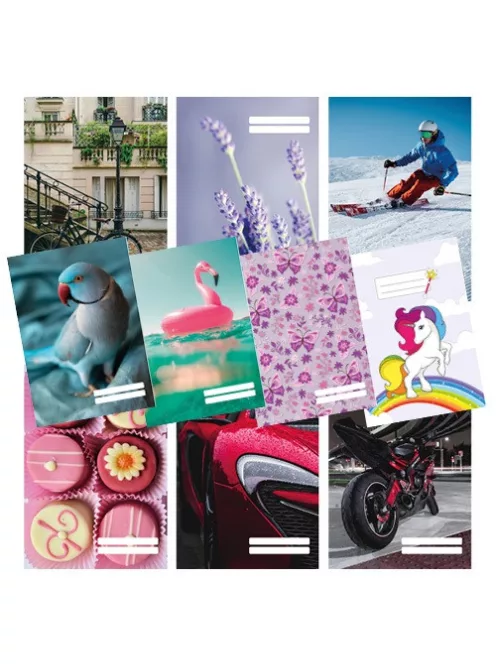 PD School Füzet pd kisalakú 32 lapos 27-32 kockás Colores