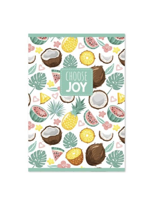 PD School Füzet pd kisalakú 42 lapos sima Choose Joy