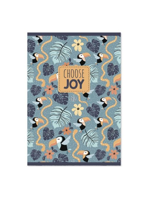 PD School Füzet pd kisalakú 42 lapos sima Choose Joy