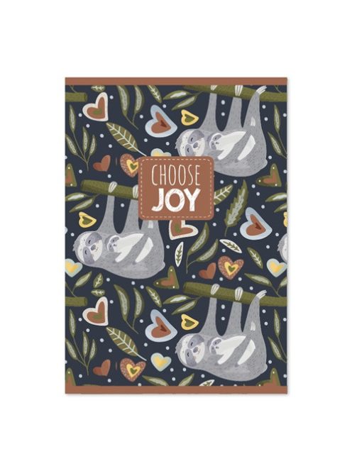 PD School Füzet pd kisalakú 42 lapos kockás Choose Joy